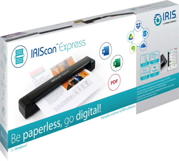 IRIS IRIScan Express 4 - portabler A4 Einzelblatt Farbscanne