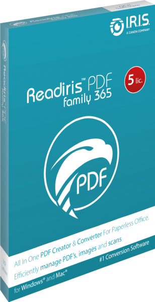IRIS Readiris PDF Family 365 5U-1Ja. Win ESD